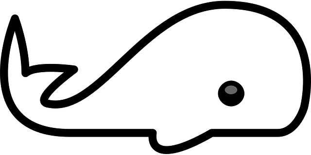 Whale For Wood Toy Cut-out - Animal Outline (640x320)