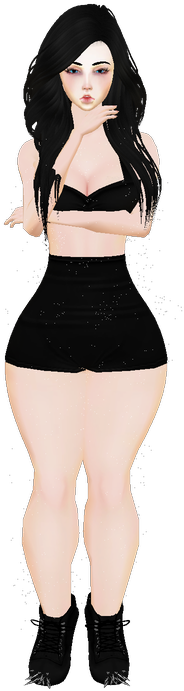 On Imvu You Can Customize 3d Avatars And Chat Rooms - Little Black Dress (744x1024)