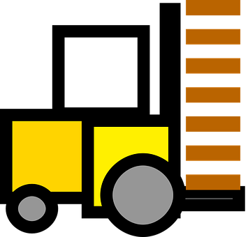 Stacker, Fork Truck, Pallet Transporter - Montacargas Png (355x340)