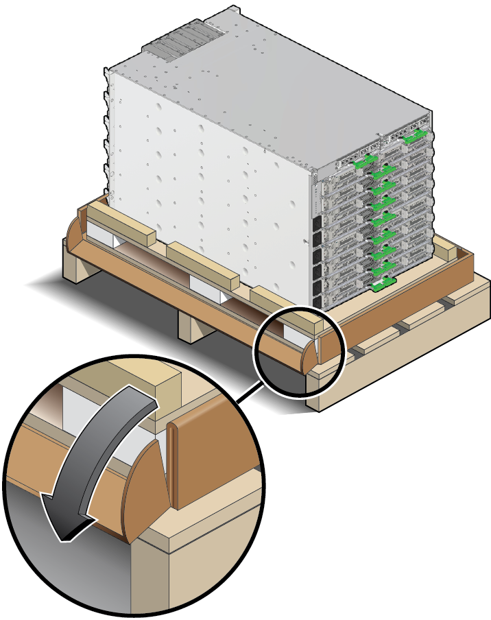 Figure Showing How To Lift The Stand-alone Server Off - Pallet (716x904)