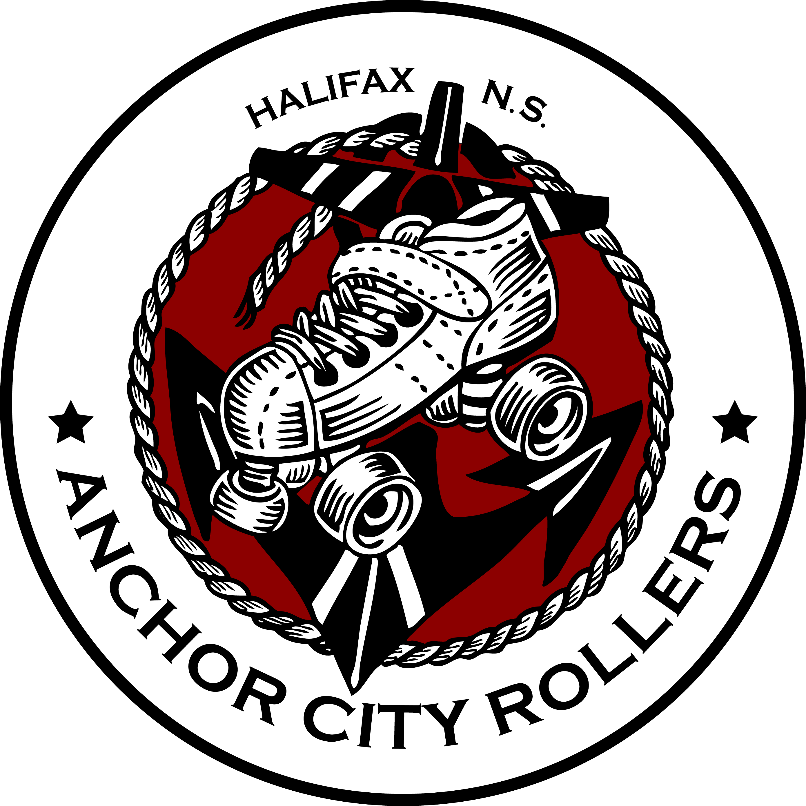 Halifax's Flat Track Roller Derby League - Anchor (2780x2780)