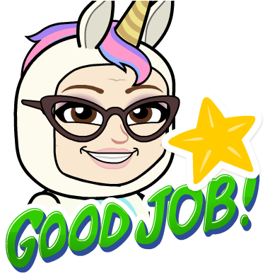 Blogs That Deserve A Gold Star - Bitmoji Great Work (398x398)