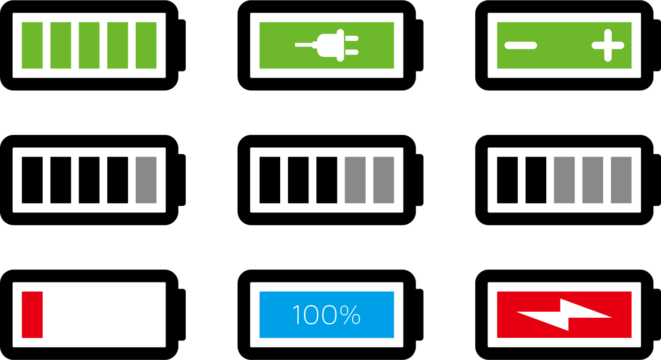 Battery Charger Rechargeable Battery Icon - Bateria Celular Vector (1314x715)