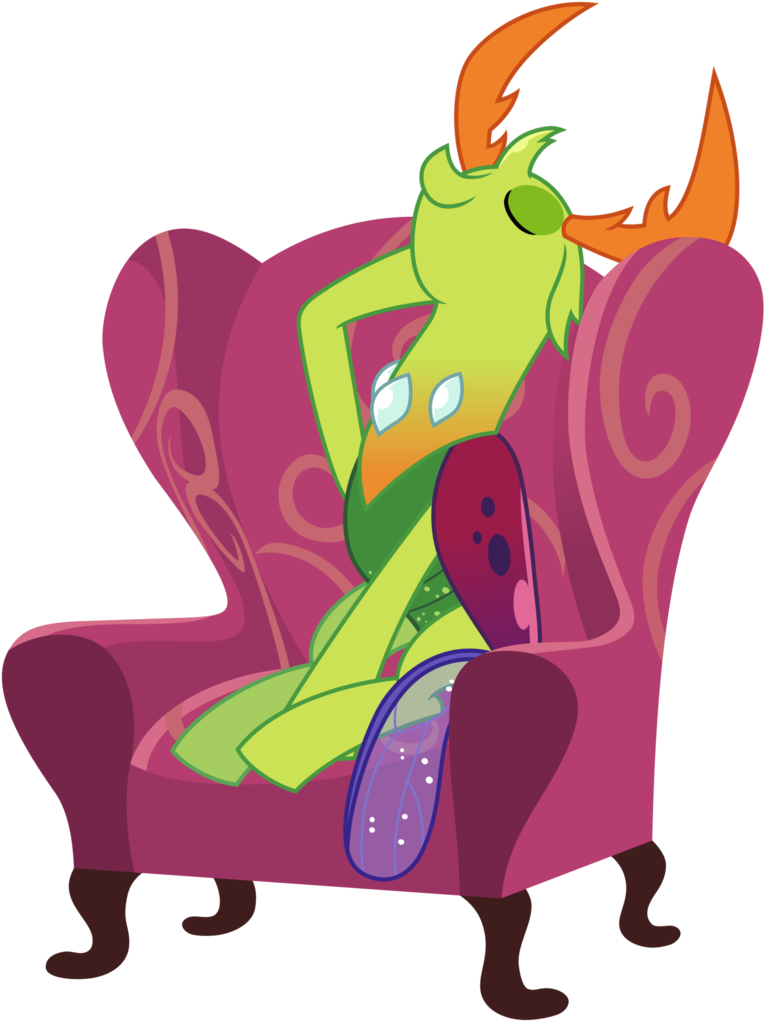 Thorax In Comfy Chair By Pink1ejack - Mlp Thorax X Pharynx (776x1030)