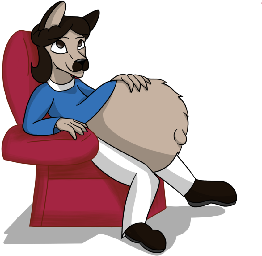 Me German Shepard Form In The Comfrey Chair By Dingofan - Cartoon (894x894)