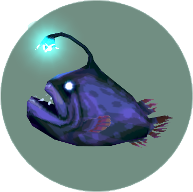 Fabulous Fish City Folkpng With Angler Fish Png - Animal Crossing Football Fish (376x374)