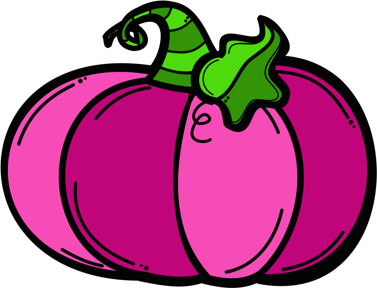 Light Pink Pumpkin Clipart - Pink Pumpkin Clip Art (1364x1030)