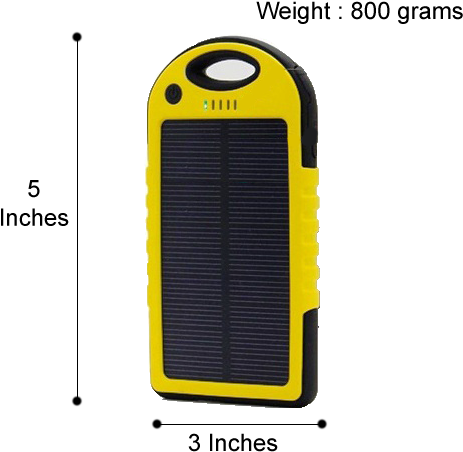 Belifal New 5000mah Amazing Solar Water Resistant Power - Battery Charger (479x467)