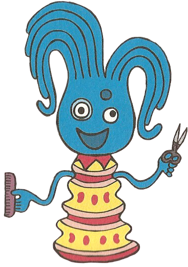 Hairdresser Octopus Blue - Hairdresser Octopus Blue (382x541)