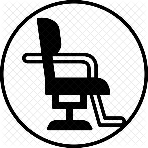 Salon, Furniture, Barber, Hair, Cutting, Hairdresser, - Salon Chair Png (512x512)