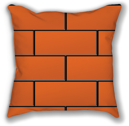 Mario Brick Throw Pillow - Pillow (500x500)