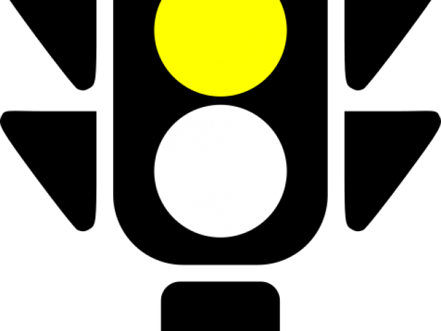 Yellow Clipart Flashlight - Traffic Light Clip Art (640x480)