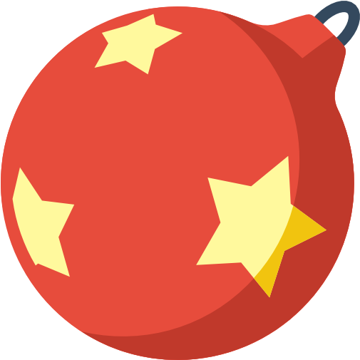 Simple Christmas Ball Icon, Png Clipart Image - Angel Tube Station (512x512)