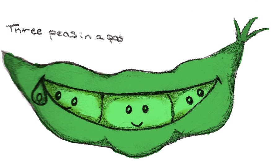3 Peas In A Pod By Laural0u Copy - 3 Peas In A Pod (900x535)