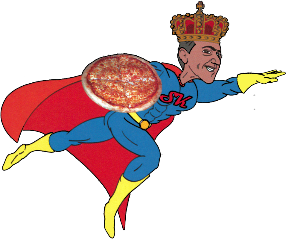 Super King Pizza Guaranteed Quality * Fast Delivery - Cartoon (1096x979)