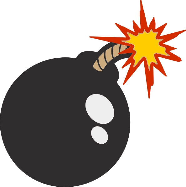 Cartoon Bomb Png (594x600)