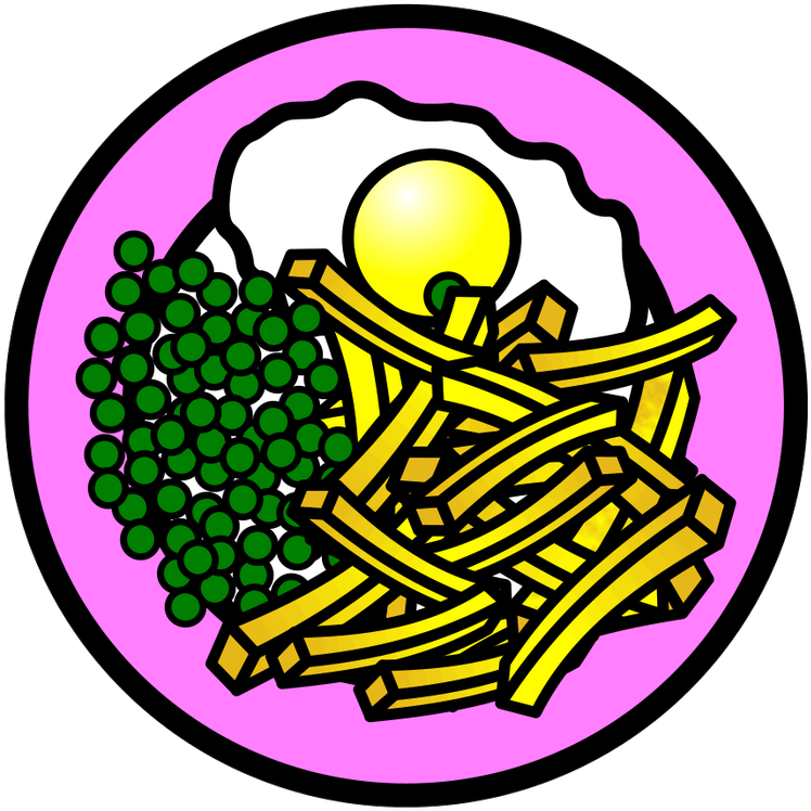 Egg Chips And Peas - Windows Media Player Icon (800x800)