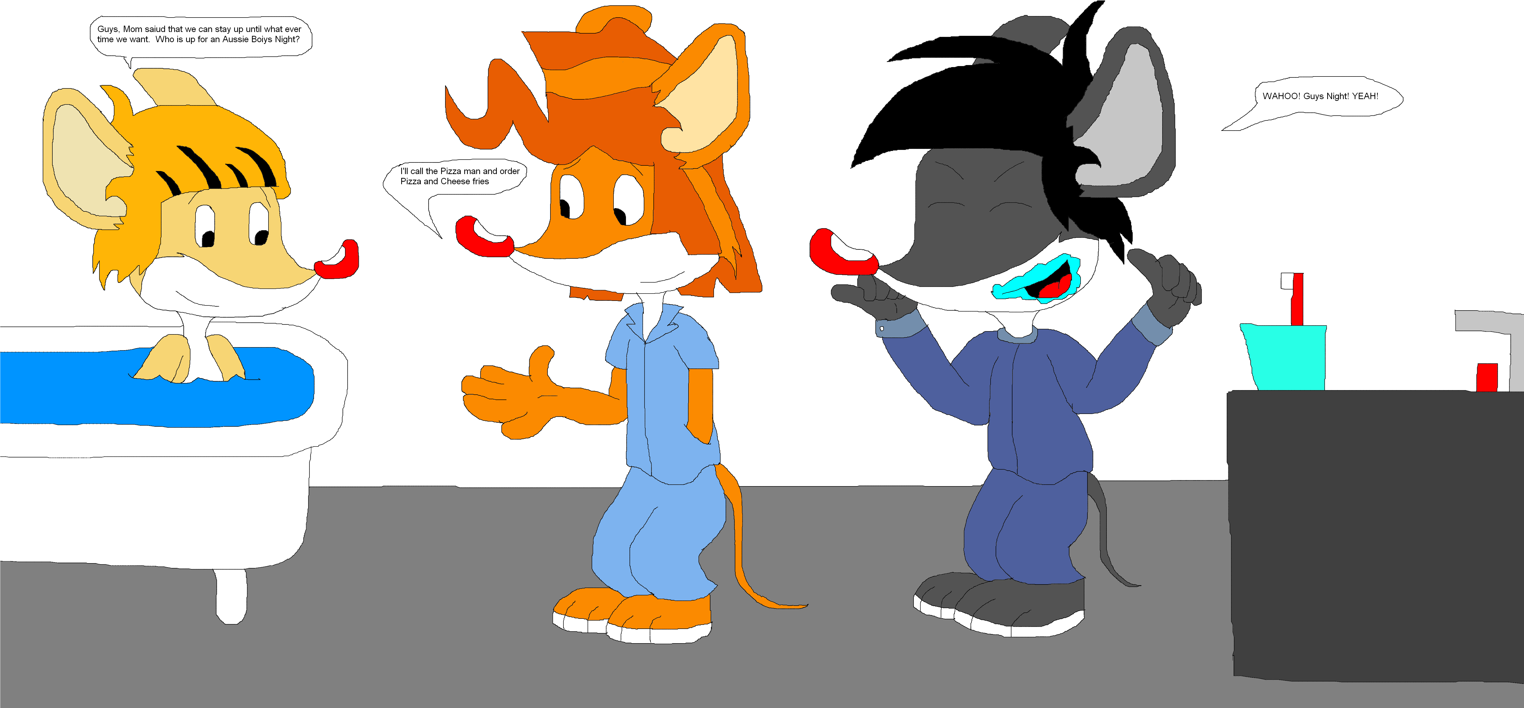 Shiftythedingoman Gift Art - Cartoon (5993x2894)