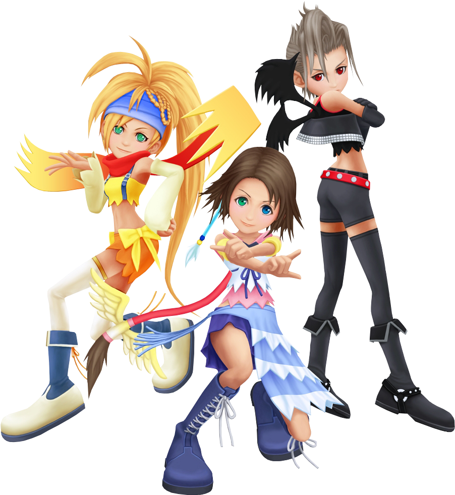 Kingdom Hearts Ii Origin - Final Fantasy X 2 Kingdom Hearts (1024x1024)