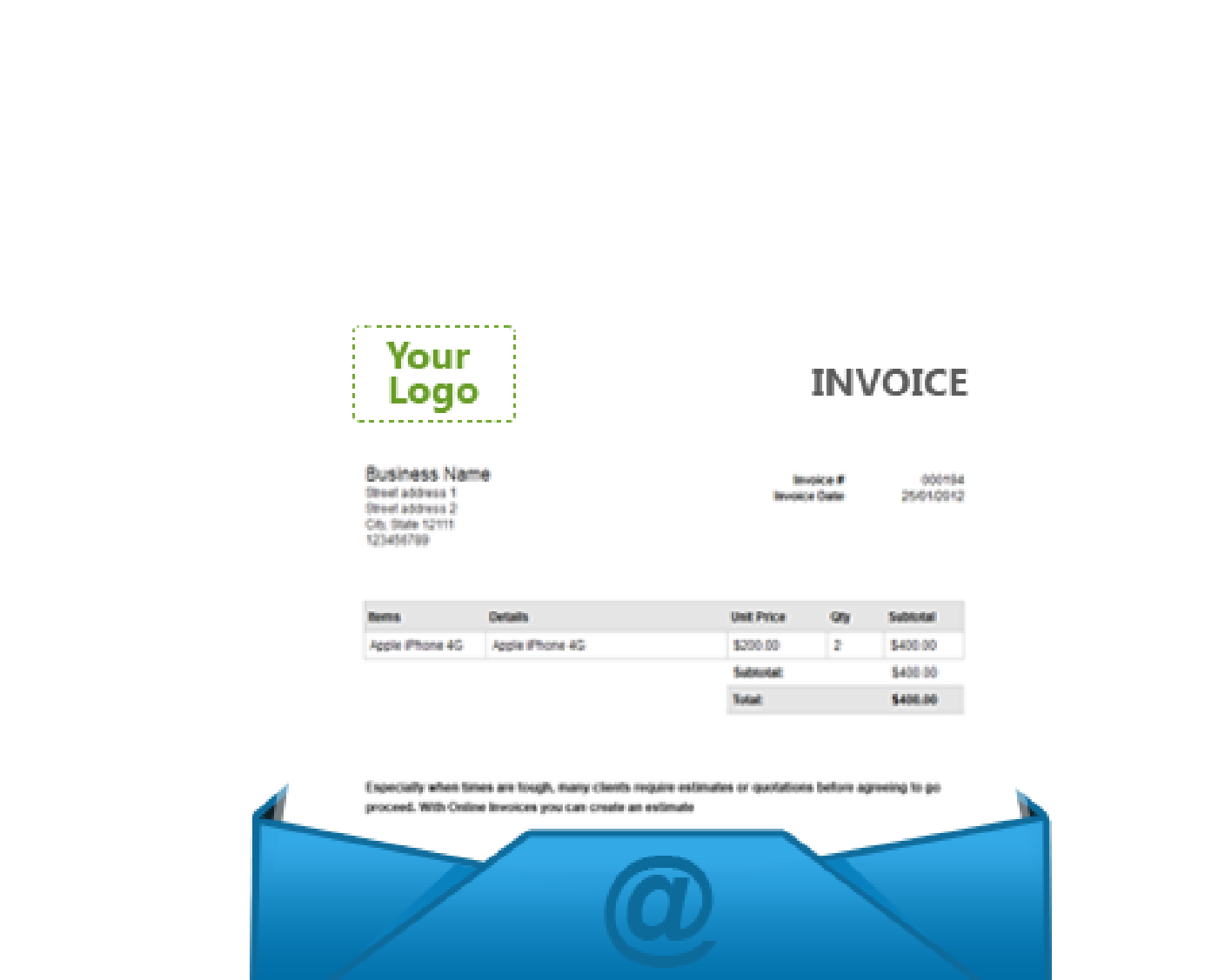 Ful Featured Invoicing Software - Easy Invoices (1400x1127)
