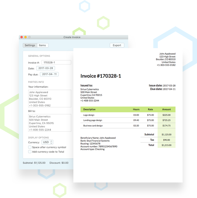 Invoice Generator And Generated Invoice - Invoice (658x663)