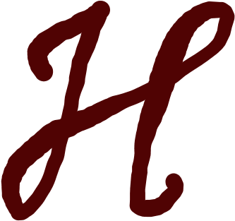 Cursive H Png (439x379)