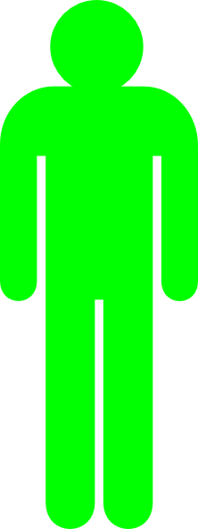 Green Stick Figure Png (222x592)