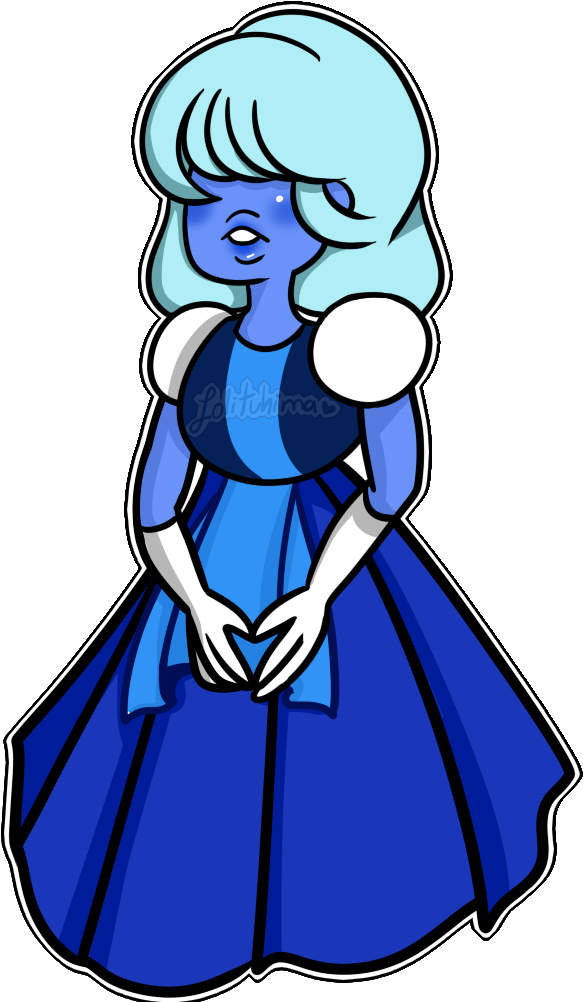 Sapphire With Short Hair By Lolituhima - Drawing (600x1024)