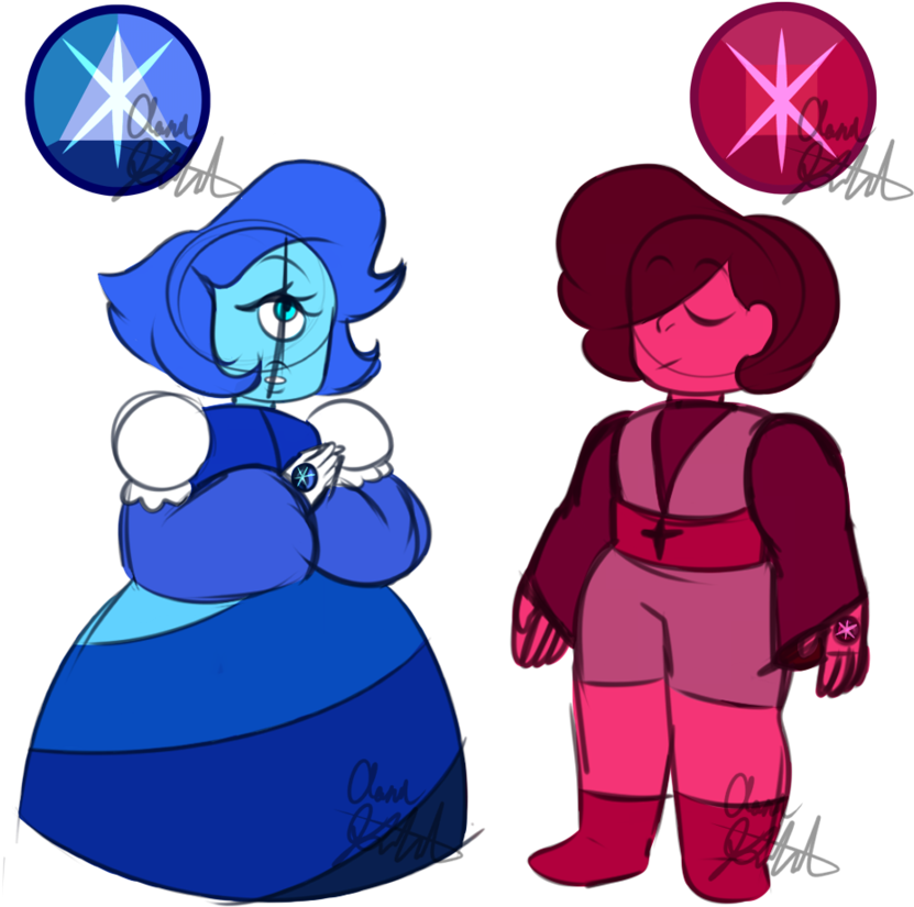 Star Sapphire And Star Ruby By Aaron-goforth - Sapphire (894x894)