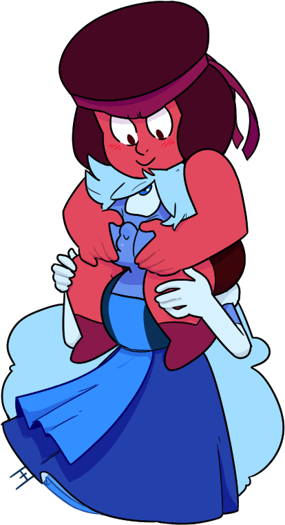 レ Clothing Red Woman Fictional Character Vertebrate - Garnet Sapphire And Ruby (622x830)