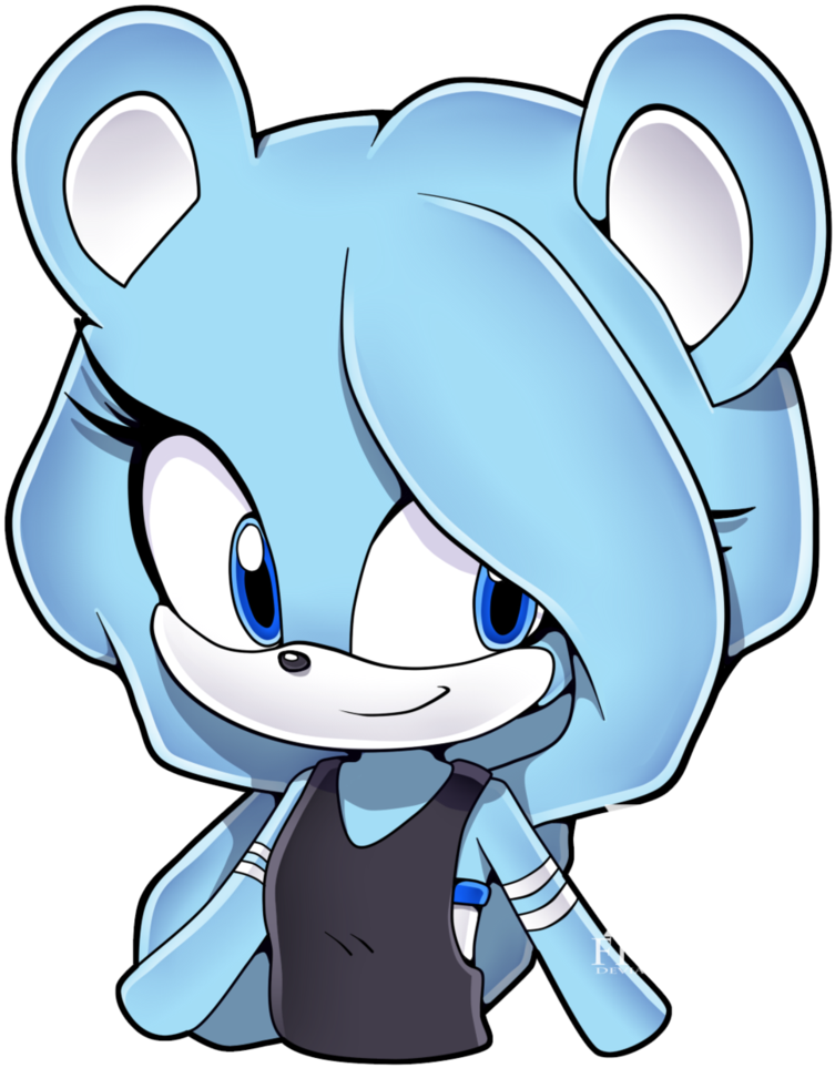 At Sonic Channel Sapphire Blue By Piesamir - Cartoon (796x1004)