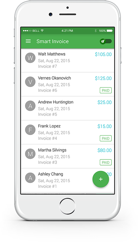 Create And Send Invoices From Your Mobile Device Or - Iphone (648x950)