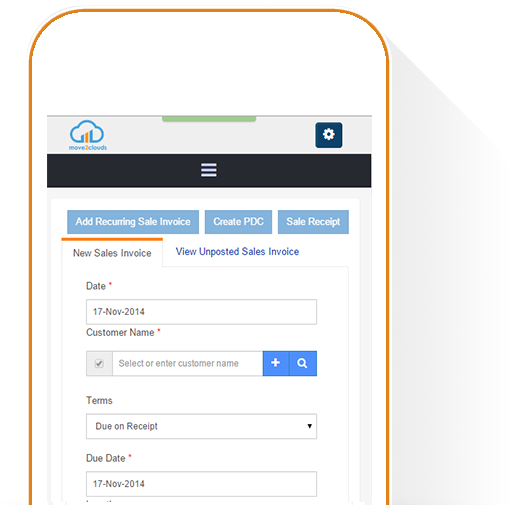 Create Customer Invoices On The Go - Invoice (510x505)