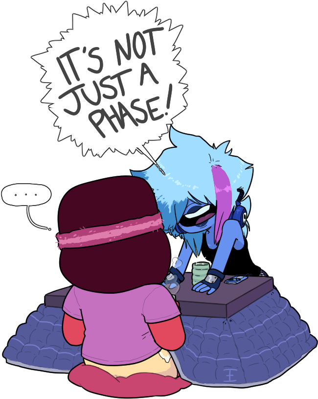 Its Not Just A Phase/ Cartoon Purple Fictional Character - Steven Universe Ruby And Sapphire Nsfw (732x903)
