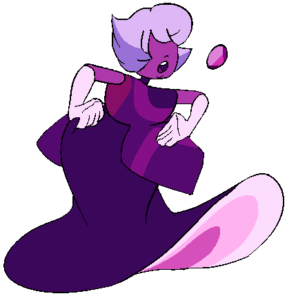 Sapphire She's An Oriental Amethyst Special Thanks - Cartoon (450x459)