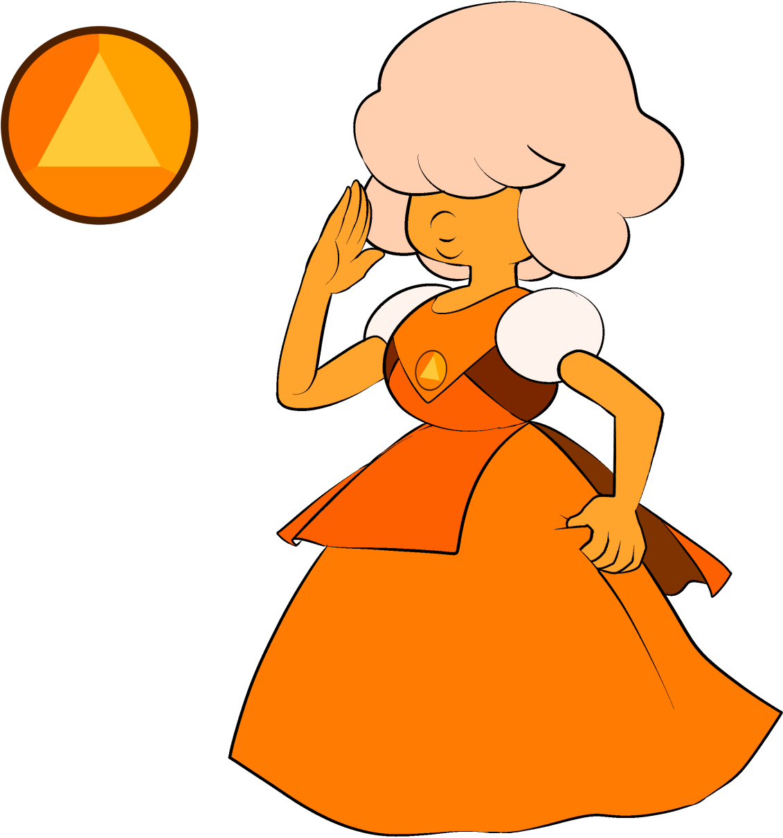 Gem Fusions - Orange Sapphire Steven Universe (1280x1282)