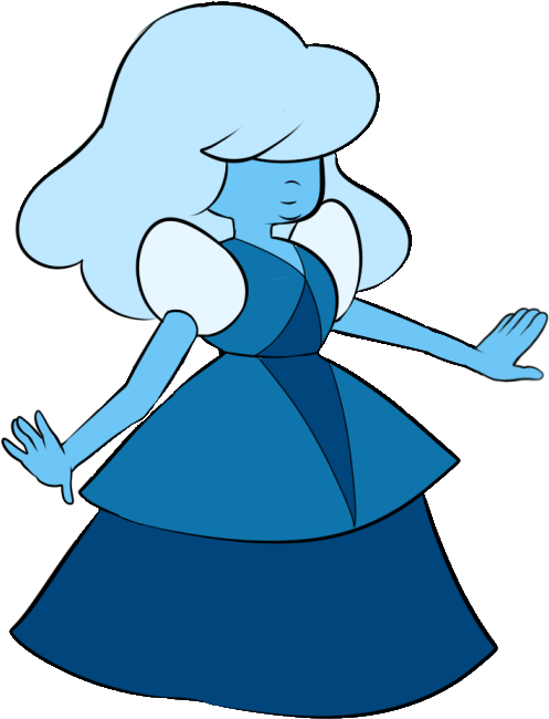 Sapphire Eyegem - Steven Universe Gemcrust Eye Sapphire (635x713)