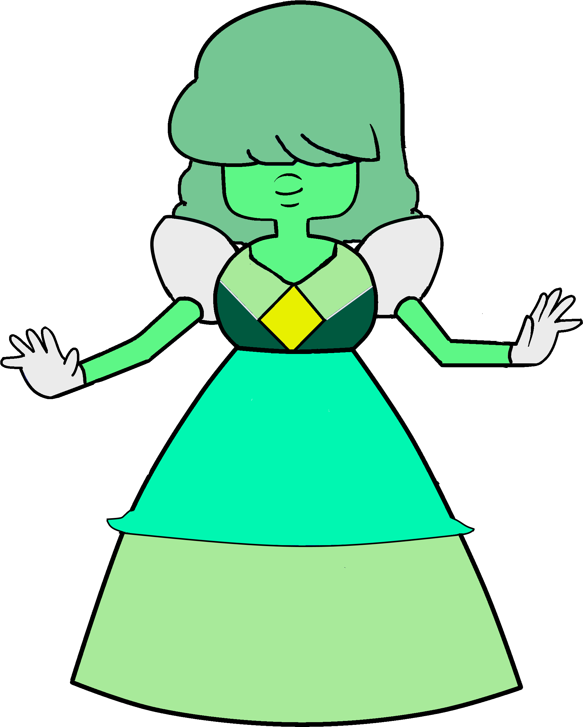 Green Sapphire Thg - Different Sapphires Steven Universe (2000x2572)