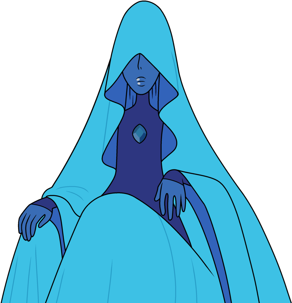 Ruby And Sapphire Beginning To Fuse Into Garnet They - Blue Diamond Steven Universe New (1000x1038)
