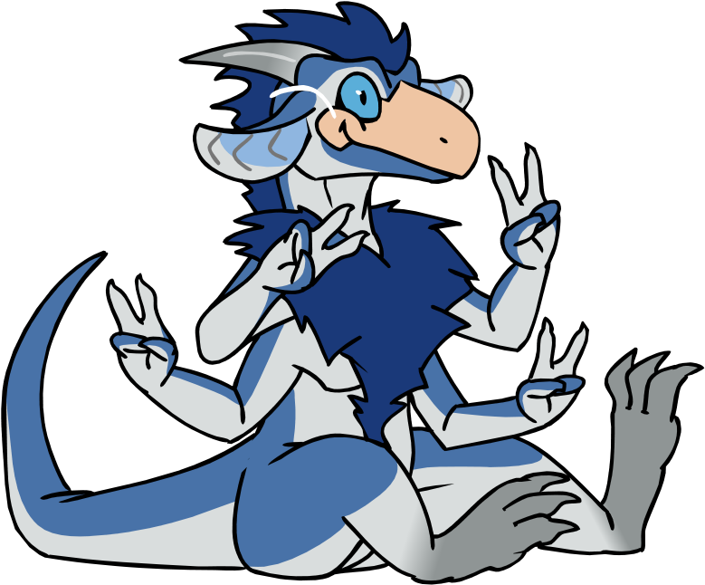 Sapphire Kobold Form Looking Cute And Has A Drak Snout - Cartoon (882x720)