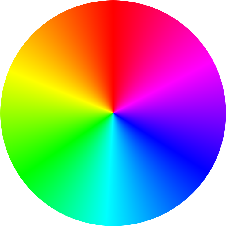 A Mockup Illustrating A Conic Gradient Emulating A - Color Wheel Transparent Background (2000x1000)
