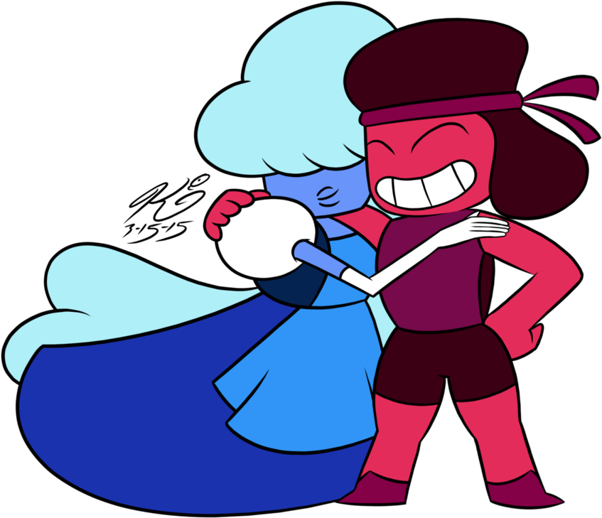 Ruby And Sapphire By Kevingibes - Sapphire (883x904)