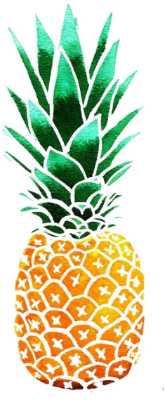 Psych Green Logo Download - Pineapple Illustration (500x647)