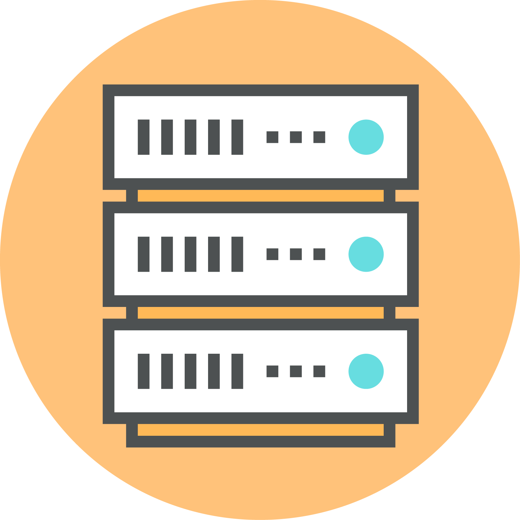 Hardware And Software Solutions Icon - Web Hosting Service (1667x1667)