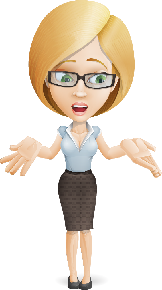 Vat Return Errors - Business Woman Cartoon Png (568x1016)