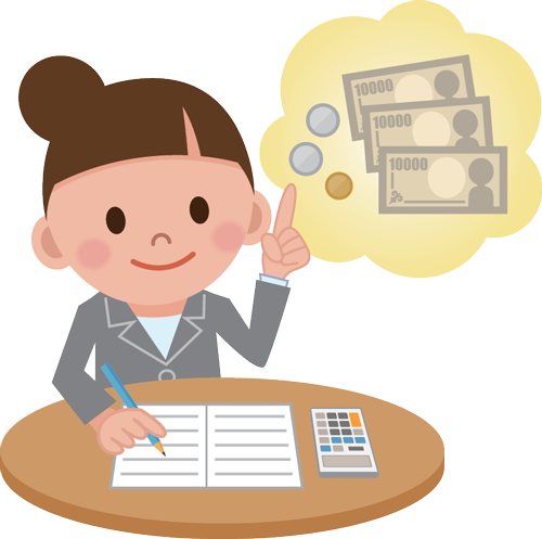 Cpa Woman Cartoon - Girl Accountant Clipart (500x497)