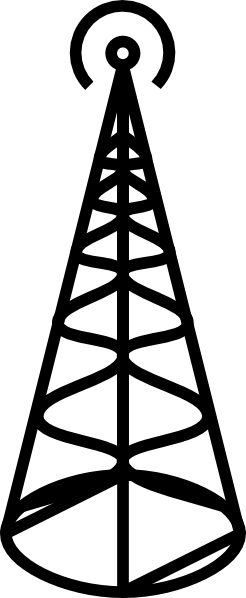 Free Vector Jcartier Antenna Rounded Clip Art - Antenna Tower (246x598)