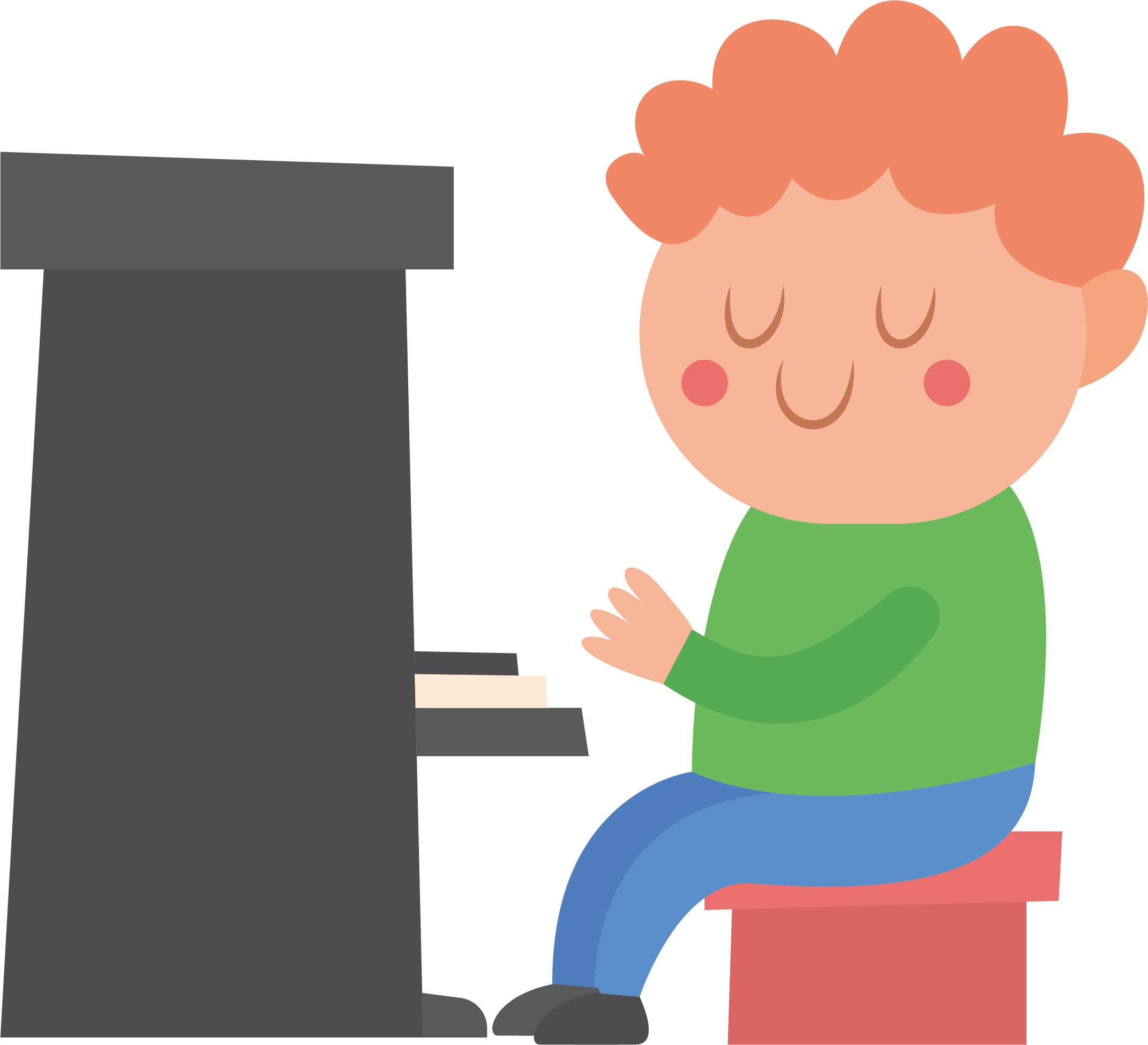 Vector Piano Boy - Para Colegio Musica (2143x1951)