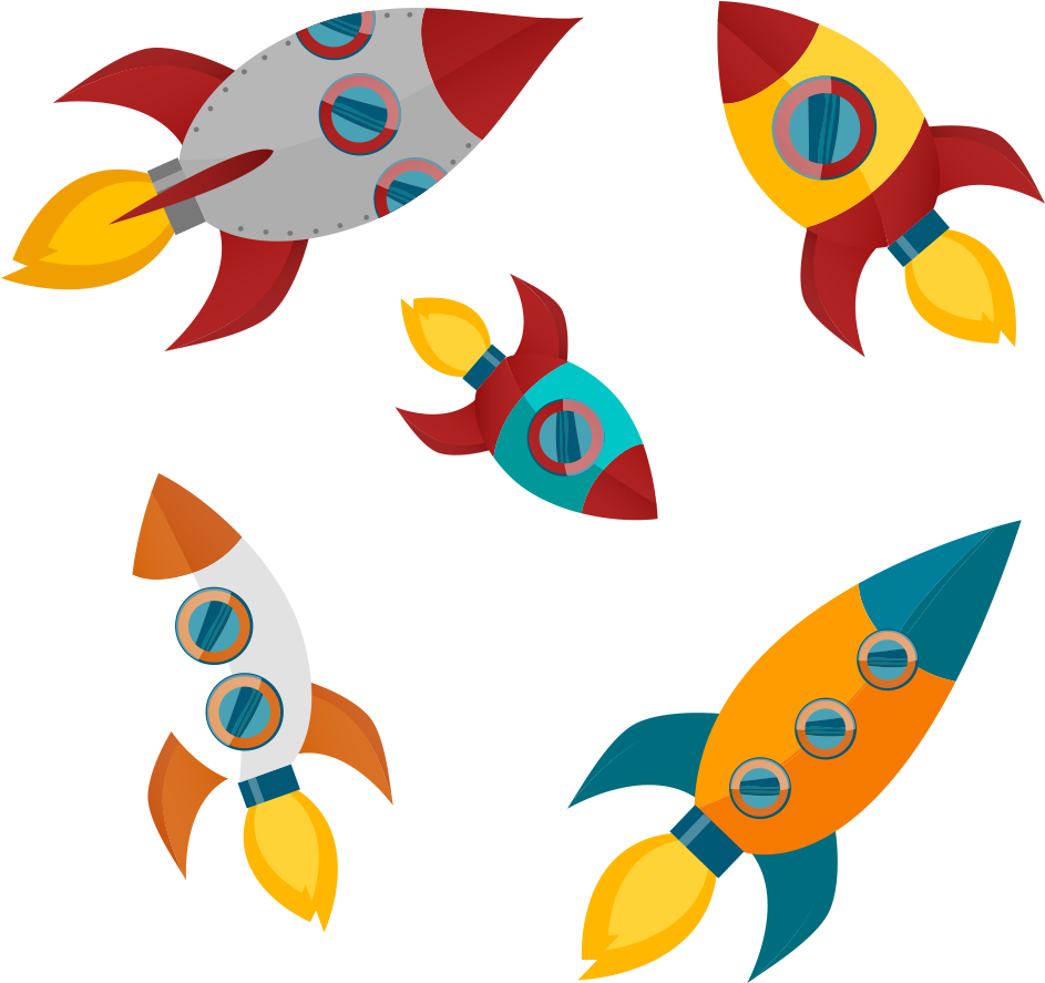 Rocket Cartoon Clip Art - Rocket Cartoon Clip Art (1000x1000)