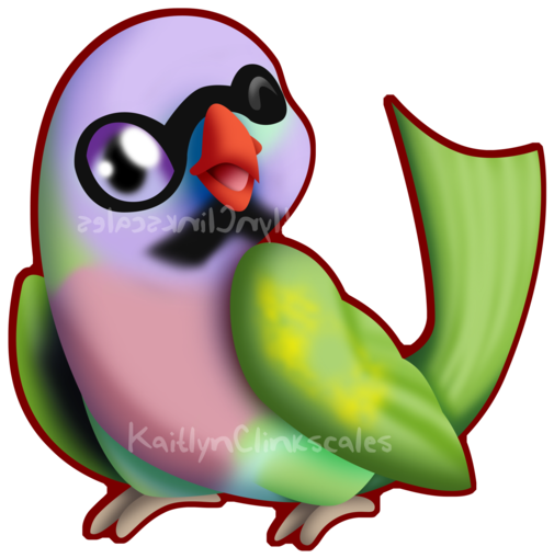 Pete The Parrot By Clinkorz - Lovebird (600x600)